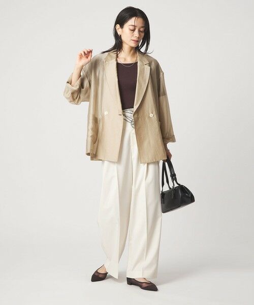 green label relaxing / グリーンレーベル リラクシング テーラードジャケット | ［size SHORTあり］VeryLight  ベリーライト シアー ストライプ ジャケット | 詳細4