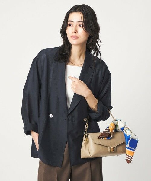 green label relaxing / グリーンレーベル リラクシング テーラードジャケット | ［size SHORTあり］VeryLight  ベリーライト シアー ストライプ ジャケット | 詳細14