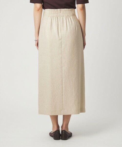green label relaxing / グリーンレーベル リラクシング ロング・マキシ丈スカート | ［size SHORTあり］リネンライク スリット タイト スカート | 詳細9