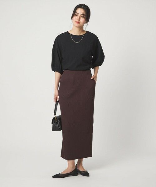 green label relaxing / グリーンレーベル リラクシング ロング・マキシ丈スカート | ブライトリブ タイト スカート | 詳細21