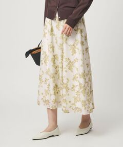 green label relaxing / グリーンレーベル リラクシング ロング・マキシ丈スカート | フラワー プリント スカート