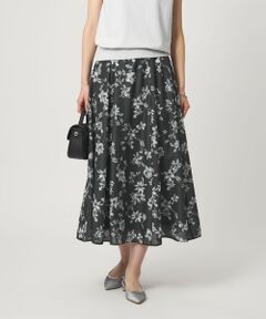 green label relaxing / グリーンレーベル リラクシング ロング・マキシ丈スカート | フラワー プリント スカート