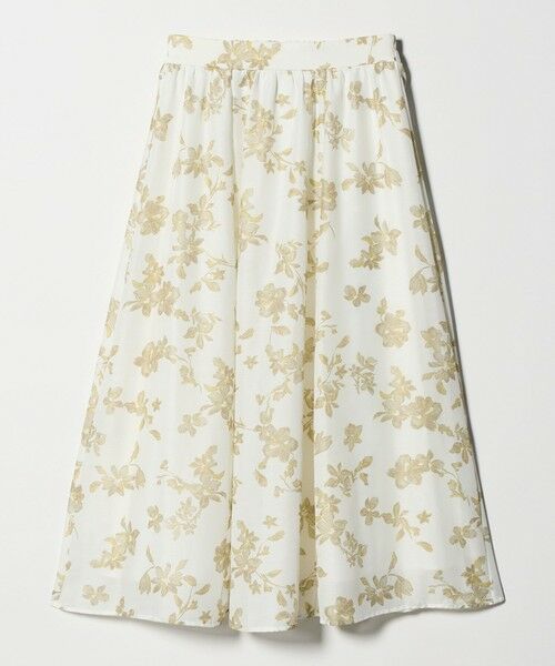 green label relaxing / グリーンレーベル リラクシング ロング・マキシ丈スカート | フラワー プリント スカート | 詳細6