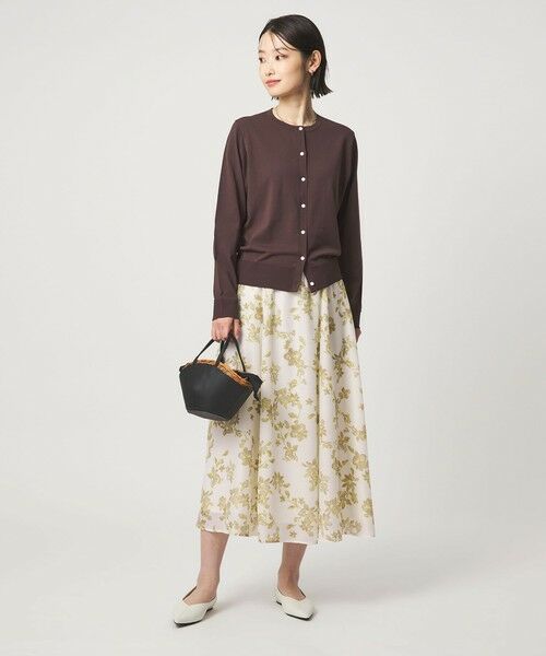 green label relaxing / グリーンレーベル リラクシング ロング・マキシ丈スカート | フラワー プリント スカート | 詳細2