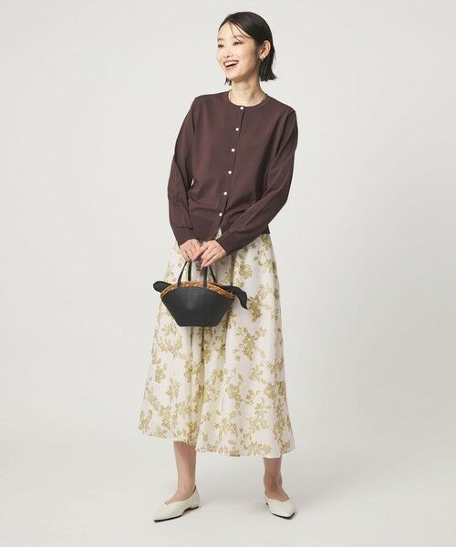 green label relaxing / グリーンレーベル リラクシング ロング・マキシ丈スカート | フラワー プリント スカート | 詳細3