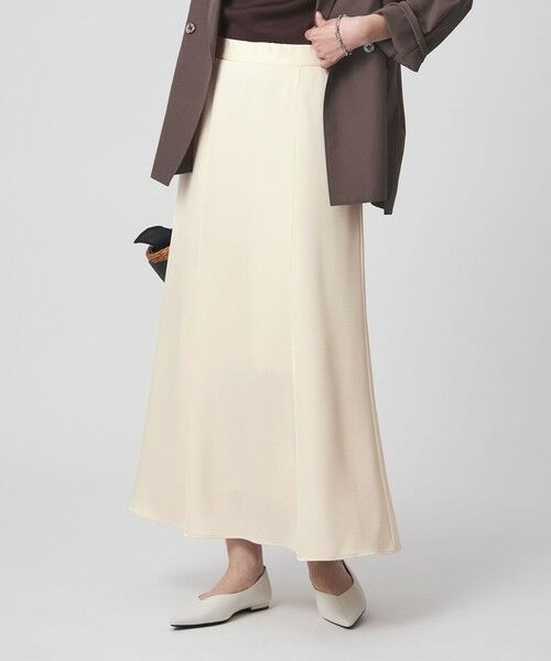 green label relaxing / グリーンレーベル リラクシング ロング・マキシ丈スカート | サテン セミナロー スカート | 詳細1