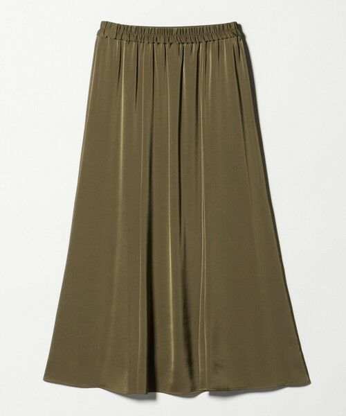 green label relaxing / グリーンレーベル リラクシング ロング・マキシ丈スカート | サテン セミナロー スカート | 詳細14