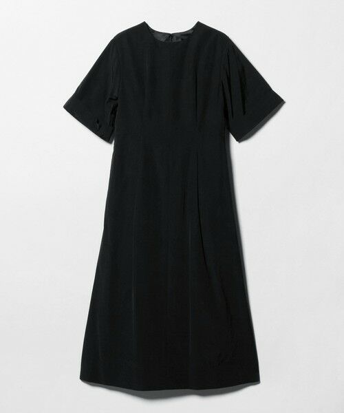 green label relaxing / グリーンレーベル リラクシング ロング・マキシ丈ワンピース | フロント タック ワンピース（BLACK）