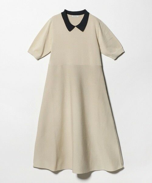 green label relaxing / グリーンレーベル リラクシング ロング・マキシ丈ワンピース | ハイショク エリツキ ショートスリーブ ニット ワンピース | 詳細19