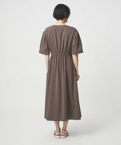 green label relaxing / グリーンレーベル リラクシング ロング・マキシ丈ワンピース | Vカラー フレア ボタン ワンピース | 詳細6