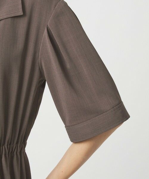 green label relaxing / グリーンレーベル リラクシング ロング・マキシ丈ワンピース | Vカラー フレア ボタン ワンピース | 詳細8