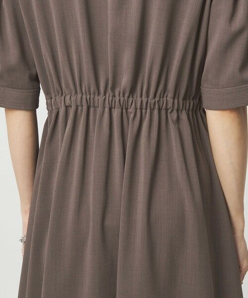 green label relaxing / グリーンレーベル リラクシング ロング・マキシ丈ワンピース | Vカラー フレア ボタン ワンピース | 詳細10