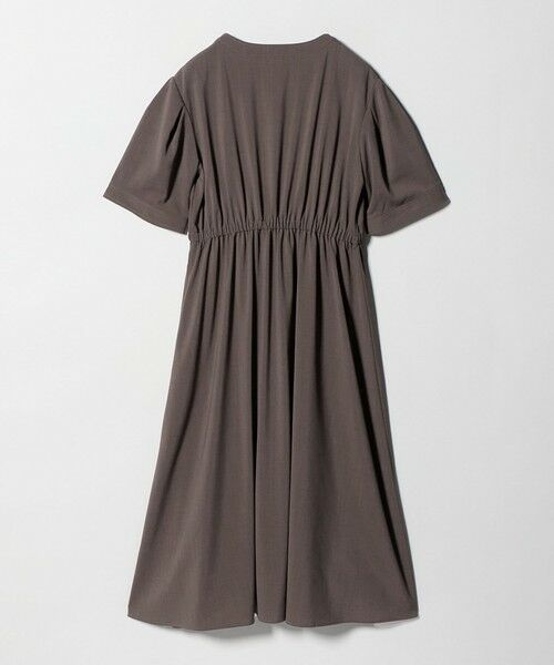 green label relaxing / グリーンレーベル リラクシング ロング・マキシ丈ワンピース | Vカラー フレア ボタン ワンピース | 詳細13