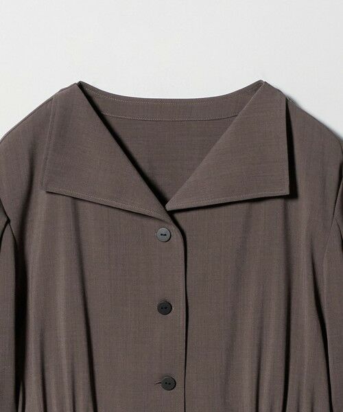 green label relaxing / グリーンレーベル リラクシング ロング・マキシ丈ワンピース | Vカラー フレア ボタン ワンピース | 詳細14