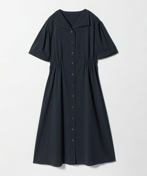 green label relaxing / グリーンレーベル リラクシング ロング・マキシ丈ワンピース | Vカラー フレア ボタン ワンピース | 詳細25