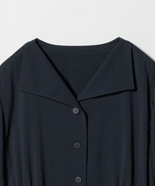 green label relaxing / グリーンレーベル リラクシング ロング・マキシ丈ワンピース | Vカラー フレア ボタン ワンピース | 詳細26