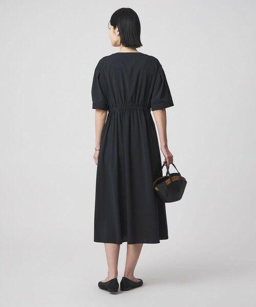 green label relaxing / グリーンレーベル リラクシング ロング・マキシ丈ワンピース | Vカラー フレア ボタン ワンピース | 詳細9