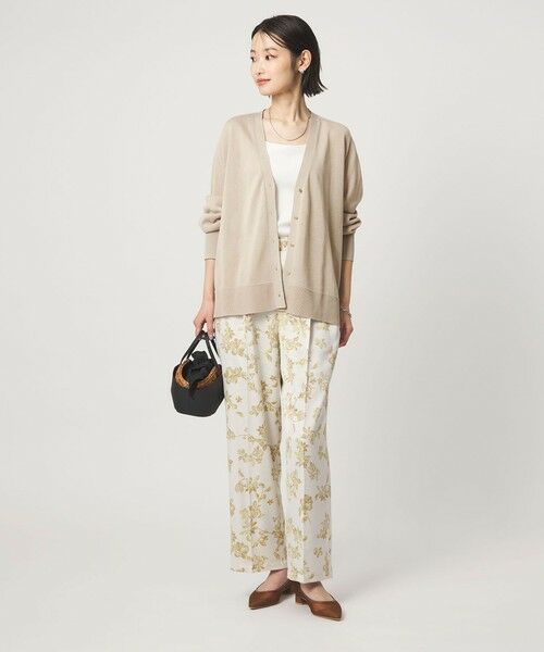 green label relaxing / グリーンレーベル リラクシング カーディガン・ボレロ | シャーリー Vネック ニット カーディガン ウォッシャブル | 詳細9