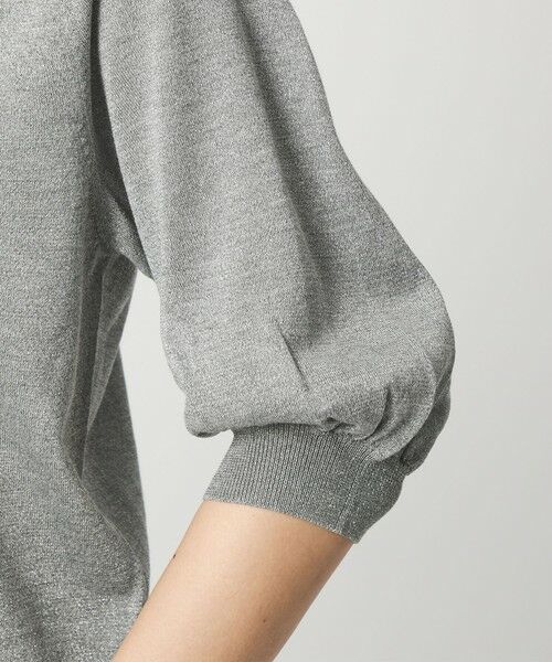 green label relaxing / グリーンレーベル リラクシング カーディガン・ボレロ | ラメ フォルム ハーフスリーブ ニット カーディガン ウォッシャブル | 詳細17