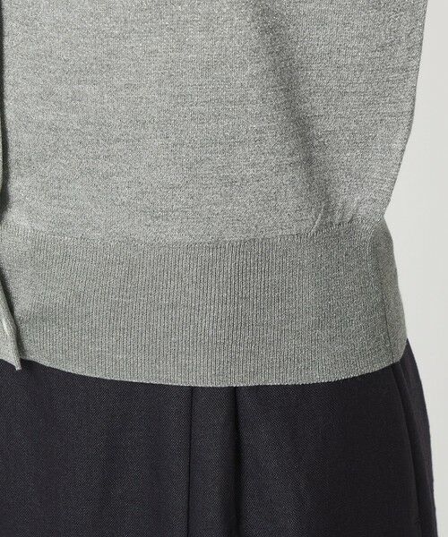 green label relaxing / グリーンレーベル リラクシング カーディガン・ボレロ | ラメ フォルム ハーフスリーブ ニット カーディガン ウォッシャブル | 詳細18