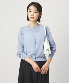 green label relaxing / グリーンレーベル リラクシング カーディガン・ボレロ | ハニカム クロップド ニット カーディガン