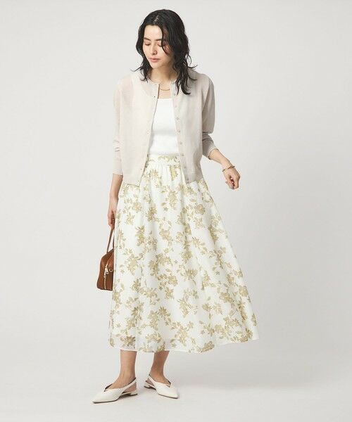 green label relaxing / グリーンレーベル リラクシング カーディガン・ボレロ | ハニカム クロップド ニット カーディガン | 詳細1