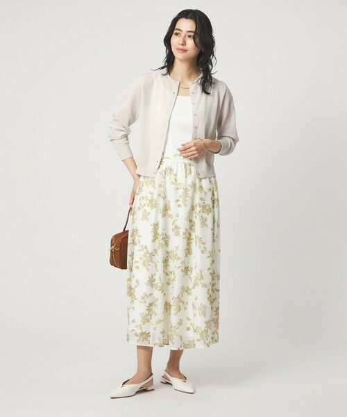 green label relaxing / グリーンレーベル リラクシング カーディガン・ボレロ | ハニカム クロップド ニット カーディガン | 詳細2