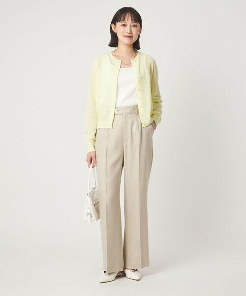 green label relaxing / グリーンレーベル リラクシング カーディガン・ボレロ | ハニカム クロップド ニット カーディガン | 詳細12