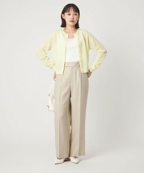 green label relaxing / グリーンレーベル リラクシング カーディガン・ボレロ | ハニカム クロップド ニット カーディガン | 詳細13