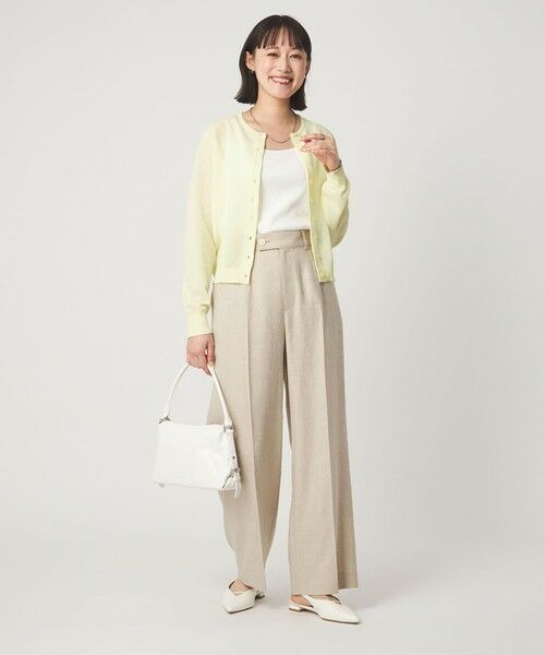 green label relaxing / グリーンレーベル リラクシング カーディガン・ボレロ | ハニカム クロップド ニット カーディガン | 詳細14