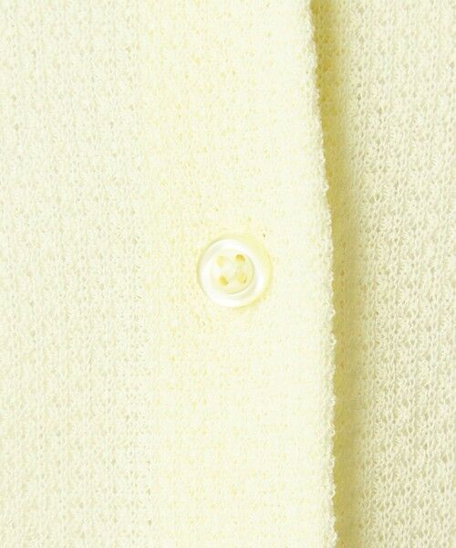 green label relaxing / グリーンレーベル リラクシング カーディガン・ボレロ | ハニカム クロップド ニット カーディガン | 詳細15