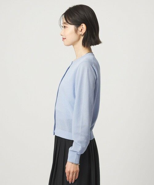 green label relaxing / グリーンレーベル リラクシング カーディガン・ボレロ | ハニカム クロップド ニット カーディガン | 詳細20