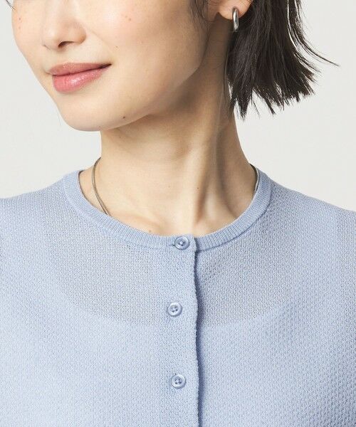 green label relaxing / グリーンレーベル リラクシング カーディガン・ボレロ | ハニカム クロップド ニット カーディガン | 詳細22