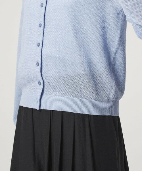 green label relaxing / グリーンレーベル リラクシング カーディガン・ボレロ | ハニカム クロップド ニット カーディガン | 詳細24