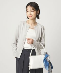 green label relaxing / グリーンレーベル リラクシング カーディガン・ボレロ | HIYOKE クルーネック ニット カーディガン マシンウォッシャブル 接触冷感 UVカット 遮熱