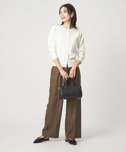 green label relaxing / グリーンレーベル リラクシング カーディガン・ボレロ | HIYOKE クルーネック ニット カーディガン マシンウォッシャブル 接触冷感 UVカット 遮熱 | 詳細3