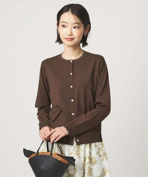 green label relaxing / グリーンレーベル リラクシング カーディガン・ボレロ | HIYOKE クルーネック ニット カーディガン マシンウォッシャブル 接触冷感 UVカット 遮熱 | 詳細11