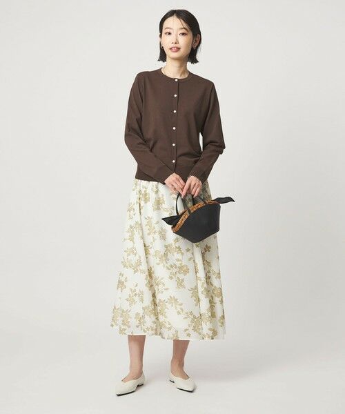 green label relaxing / グリーンレーベル リラクシング カーディガン・ボレロ | HIYOKE クルーネック ニット カーディガン マシンウォッシャブル 接触冷感 UVカット 遮熱 | 詳細12