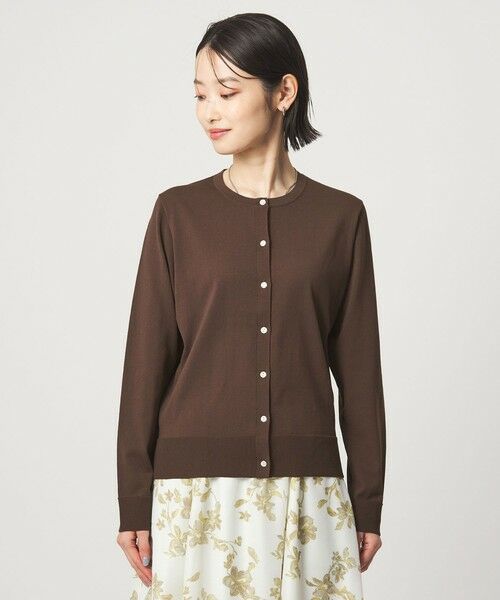 green label relaxing / グリーンレーベル リラクシング カーディガン・ボレロ | HIYOKE クルーネック ニット カーディガン マシンウォッシャブル 接触冷感 UVカット 遮熱 | 詳細15