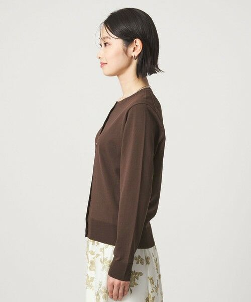 green label relaxing / グリーンレーベル リラクシング カーディガン・ボレロ | HIYOKE クルーネック ニット カーディガン マシンウォッシャブル 接触冷感 UVカット 遮熱 | 詳細16