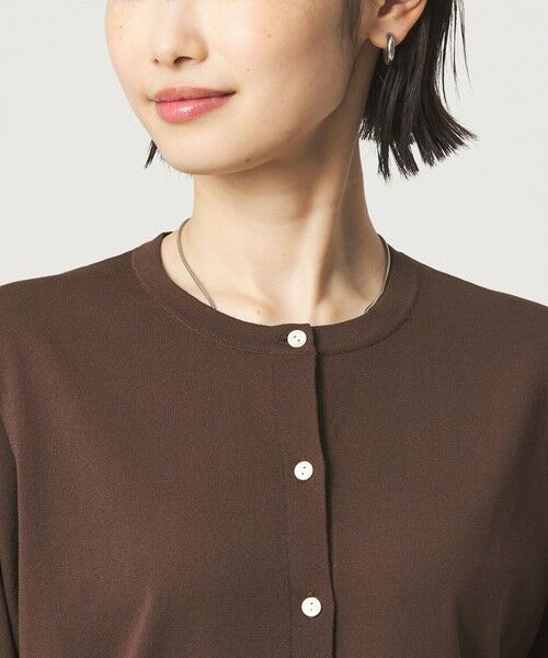 green label relaxing / グリーンレーベル リラクシング カーディガン・ボレロ | HIYOKE クルーネック ニット カーディガン マシンウォッシャブル 接触冷感 UVカット 遮熱 | 詳細18