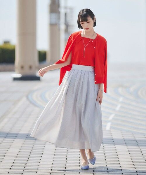 green label relaxing / グリーンレーベル リラクシング カーディガン・ボレロ | HIYOKE クルーネック ニット カーディガン マシンウォッシャブル 接触冷感 UVカット 遮熱 | 詳細20