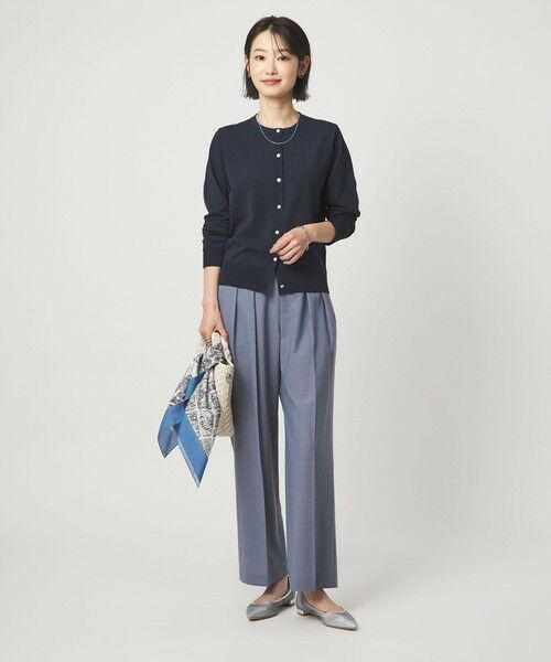 green label relaxing / グリーンレーベル リラクシング カーディガン・ボレロ | HIYOKE クルーネック ニット カーディガン マシンウォッシャブル 接触冷感 UVカット 遮熱 | 詳細29