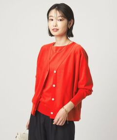 green label relaxing / グリーンレーベル リラクシング カーディガン・ボレロ | HIYOKE Vネック ニット カーディガン マシンウォッシャブル 接触冷感 UVカット 遮熱