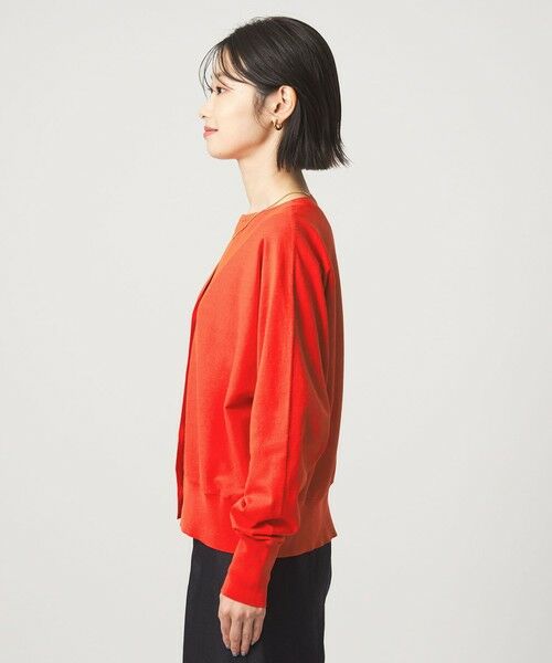 green label relaxing / グリーンレーベル リラクシング カーディガン・ボレロ | HIYOKE Vネック ニット カーディガン マシンウォッシャブル 接触冷感 UVカット 遮熱 | 詳細15