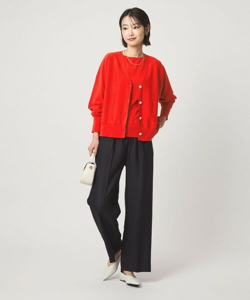 green label relaxing / グリーンレーベル リラクシング カーディガン・ボレロ | HIYOKE Vネック ニット カーディガン マシンウォッシャブル 接触冷感 UVカット 遮熱 | 詳細12