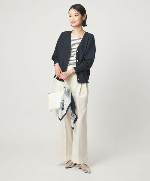 green label relaxing / グリーンレーベル リラクシング カーディガン・ボレロ | HIYOKE Vネック ニット カーディガン マシンウォッシャブル 接触冷感 UVカット 遮熱 | 詳細22