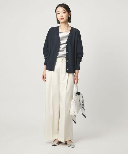 green label relaxing / グリーンレーベル リラクシング カーディガン・ボレロ | HIYOKE Vネック ニット カーディガン マシンウォッシャブル 接触冷感 UVカット 遮熱 | 詳細23
