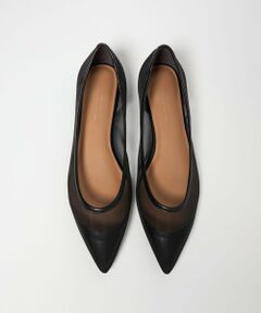 green label relaxing / グリーンレーベル リラクシング パンプス | ポインテッド チュール フラットシューズ