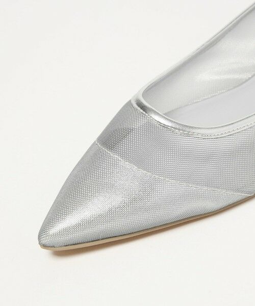 green label relaxing / グリーンレーベル リラクシング パンプス | ポインテッド チュール フラットシューズ | 詳細2